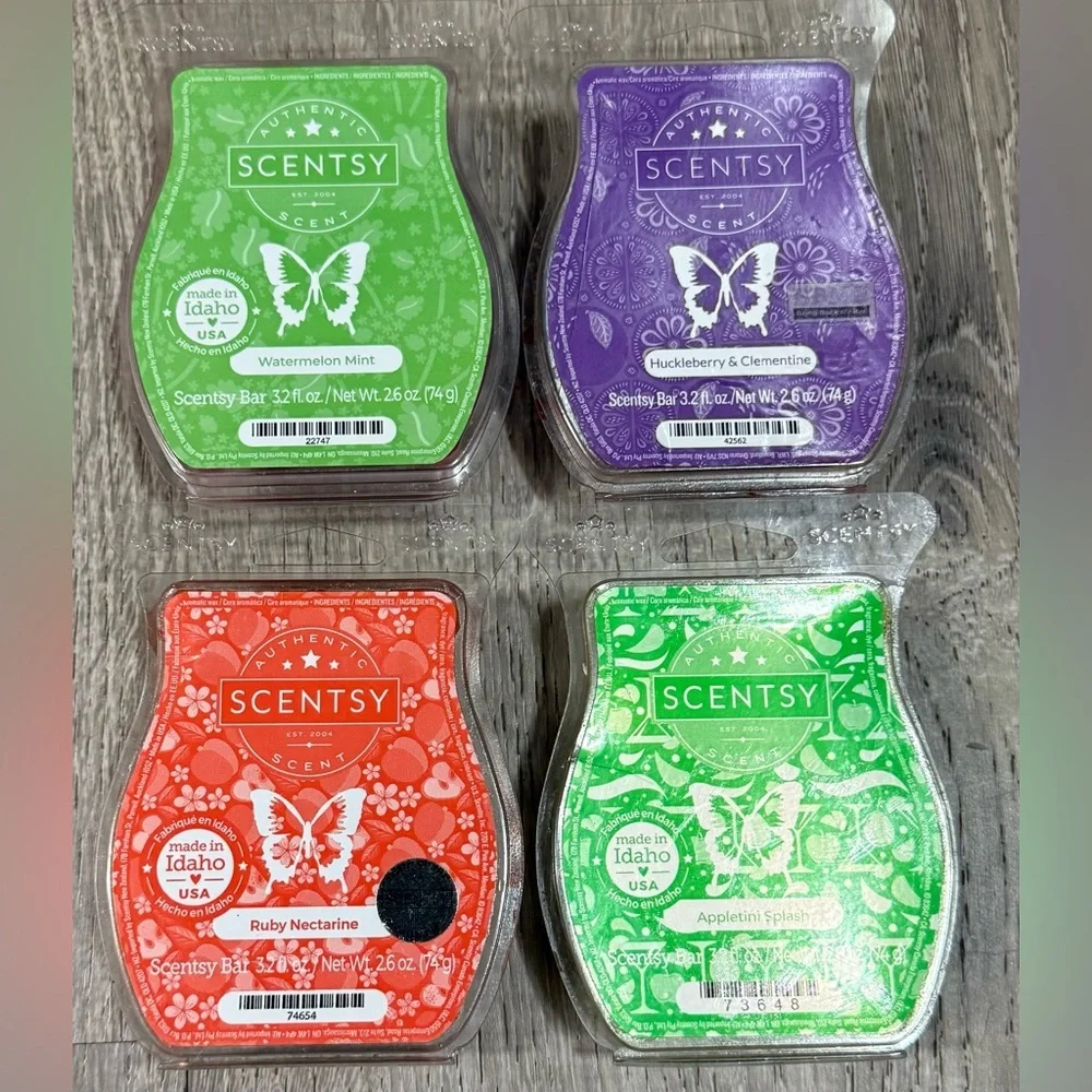Scentsy Wax Melts Bundle | Fruity Scent Set | 4 Bars | New